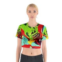 Untitled Island 6 Cotton Crop Top by bestdesignintheworld