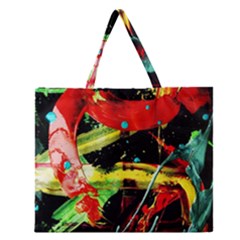 Enigma 1 Zipper Large Tote Bag