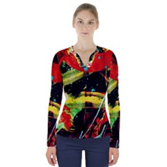 Enigma 1 V-Neck Long Sleeve Top