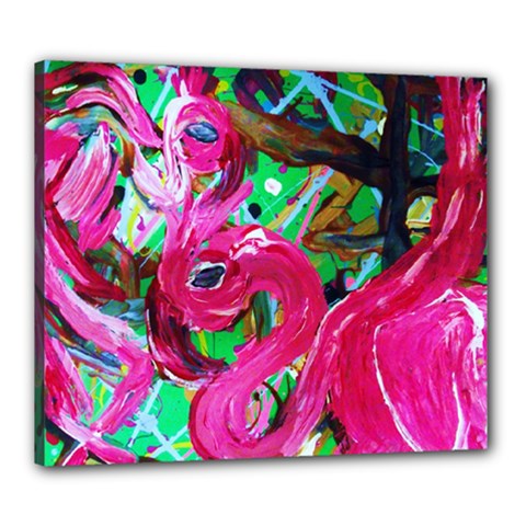 Flamingo   Child Of Dawn 1 Canvas 24  X 20  by bestdesignintheworld