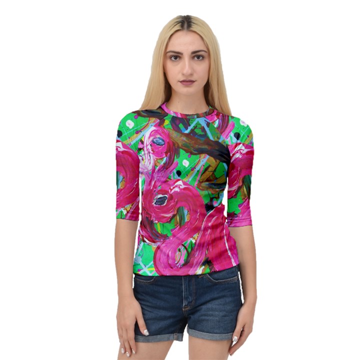 Flamingo   Child Of Dawn 1 Quarter Sleeve Raglan Tee