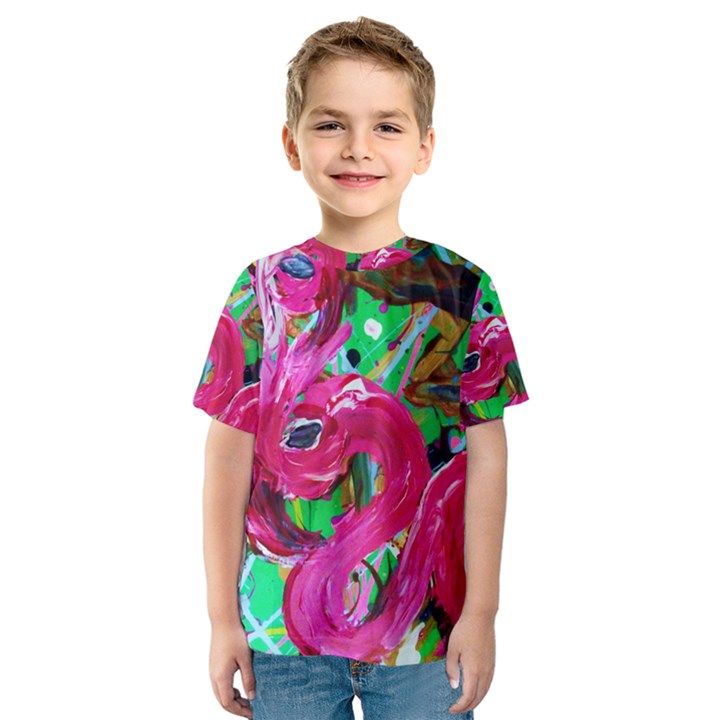 Flamingo   Child Of Dawn 1 Kids  Sport Mesh Tee