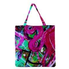 Flamingo   Child Of Dawn 2 Grocery Tote Bag by bestdesignintheworld