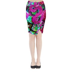 Flamingo   Child Of Dawn 2 Midi Wrap Pencil Skirt by bestdesignintheworld