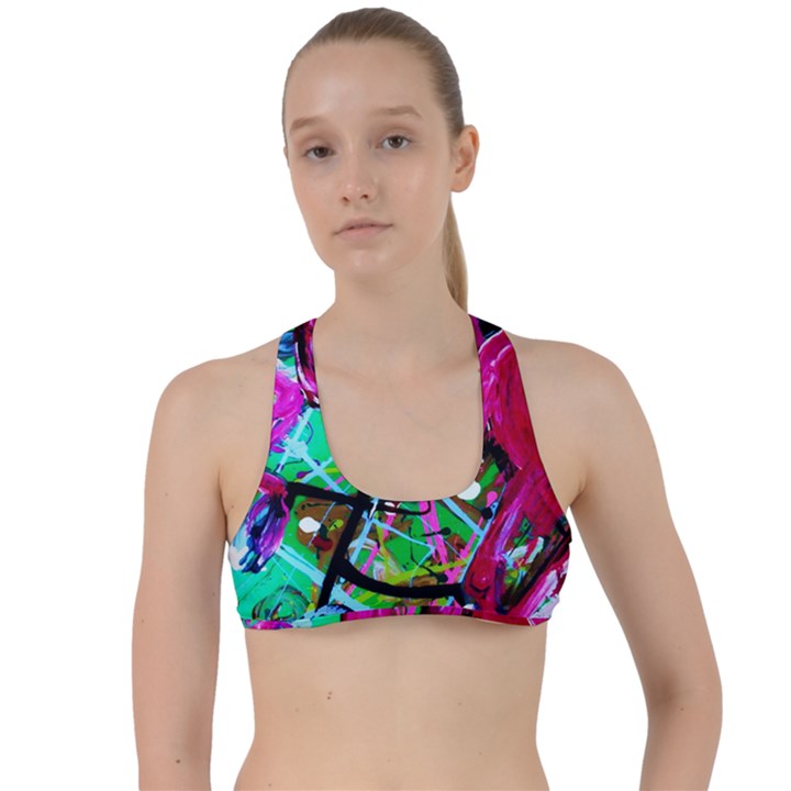 Flamingo   Child Of Dawn 2 Criss Cross Racerback Sports Bra