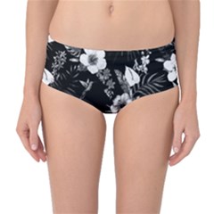 Tropical Pattern Mid-waist Bikini Bottoms by Valentinaart