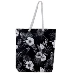 Tropical Pattern Full Print Rope Handle Tote (large) by Valentinaart