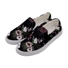 Tropical Pattern Women s Canvas Slip Ons by Valentinaart