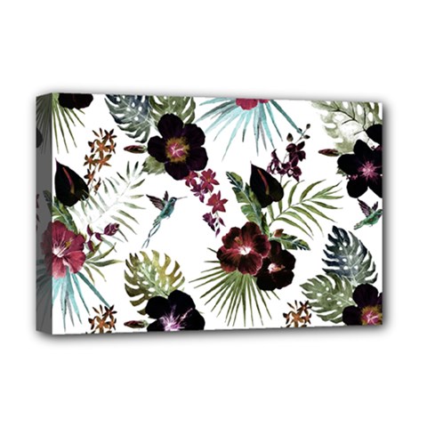 Tropical Pattern Deluxe Canvas 18  X 12   by Valentinaart