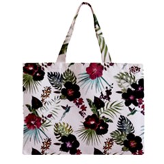 Tropical Pattern Zipper Mini Tote Bag by Valentinaart