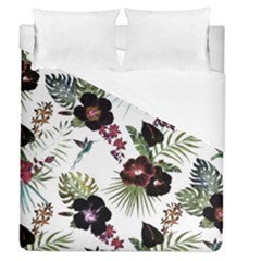 Tropical Pattern Duvet Cover (queen Size) by Valentinaart