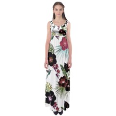 Tropical Pattern Empire Waist Maxi Dress by Valentinaart