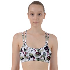 Tropical Pattern Line Them Up Sports Bra by Valentinaart