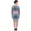 Hearts In A Decorative Star Flower Mandala Long Sleeve Crop Top & Bodycon Skirt Set View2