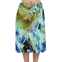 June Gloom 6 Velvet Flared Midi Skirt by bestdesignintheworld