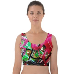 Flamingo   Child Of Dawn 9 Velvet Crop Top by bestdesignintheworld