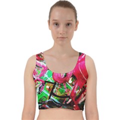 Flamingo   Child Of Dawn 9 Velvet Racer Back Crop Top by bestdesignintheworld