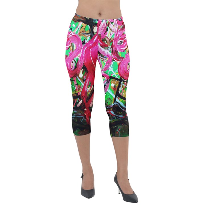 Flamingo   Child Of Dawn 9 Lightweight Velour Capri Leggings 