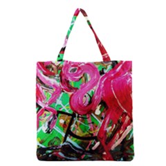 Flamingo   Child Of Dawn 9 Grocery Tote Bag by bestdesignintheworld