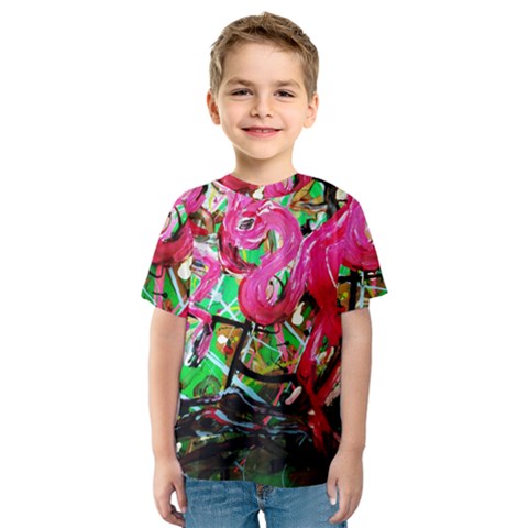 Flamingo   Child Of Dawn 9 Kids  Sport Mesh Tee by bestdesignintheworld