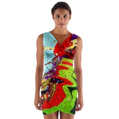 Untitled Island 5 Wrap Front Bodycon Dress by bestdesignintheworld