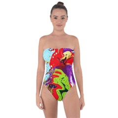 Untitled Island 5 Tie Back One Piece Swimsuit by bestdesignintheworld