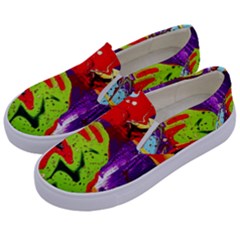 Untitled Island 5 Kids  Canvas Slip Ons by bestdesignintheworld