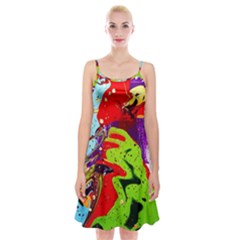 Untitled Island 5 Spaghetti Strap Velvet Dress by bestdesignintheworld