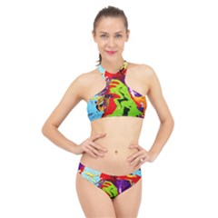 Untitled Island 5 High Neck Bikini Set by bestdesignintheworld