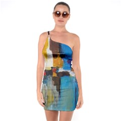 Abstract One Soulder Bodycon Dress by consciouslyliving