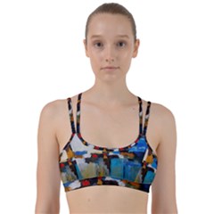 Abstract Line Them Up Sports Bra by consciouslyliving