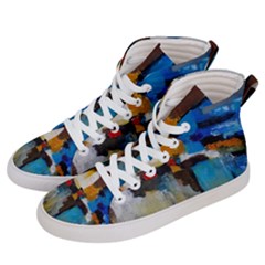 Abstract Women s Hi-top Skate Sneakers