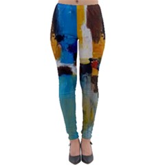 Abstract Lightweight Velour Leggings