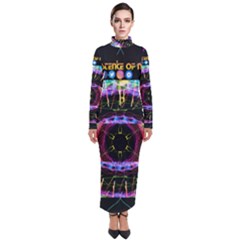 Social Media Rave Leggings Turtleneck Maxi Dress by TheExistenceOfNeon2018