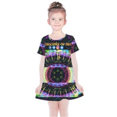 Social Media Rave Leggings Kids  Simple Cotton Dress