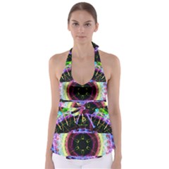 Social Media Rave Apparel Babydoll Tankini Top by TheExistenceOfNeon2018