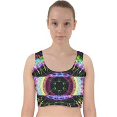 Social Media Rave Apparel Velvet Racer Back Crop Top by TheExistenceOfNeon2018