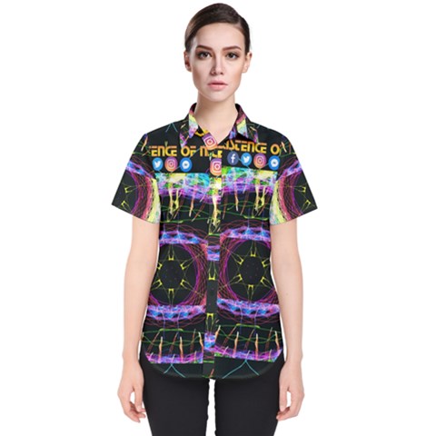 The Existence Of Neon Women s Short Sleeve Shirt by TheExistenceOfNeon2018