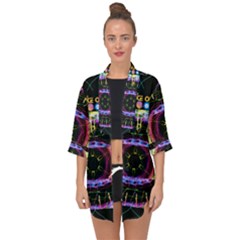 The Existence Of Neon Open Front Chiffon Kimono by TheExistenceOfNeon2018