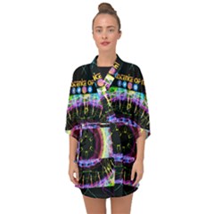 The Existence Of Neon Half Sleeve Chiffon Kimono by TheExistenceOfNeon2018