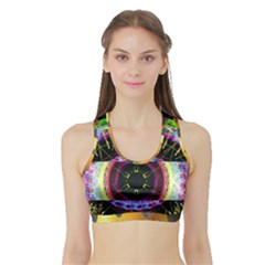 Show Up, Glowd Up Sports Bra With Border