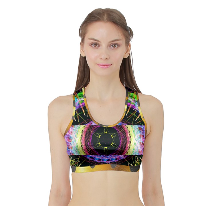 Show Up, GlowD Up Sports Bra with Border