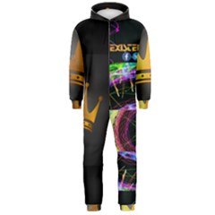 Crowned Existence Of Neon Hooded Jumpsuit (men)