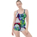 Lilac, Lamp And Curtain Window 2 Boyleg Tankini Set  View1