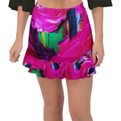 Flamingo   Child Of Dawn 8 Fishtail Mini Chiffon Skirt