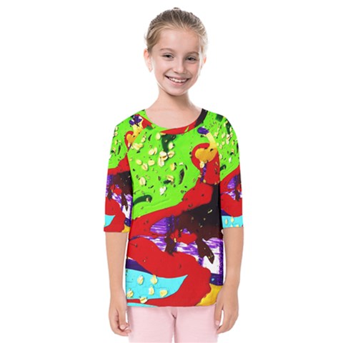 Untitled Island 4 Kids  Quarter Sleeve Raglan Tee by bestdesignintheworld