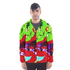 Untitled Island 4 Hooded Windbreaker (men) by bestdesignintheworld