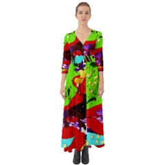 Untitled Island 4 Button Up Boho Maxi Dress