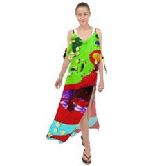 Untitled Island 4 Maxi Chiffon Cover Up Dress