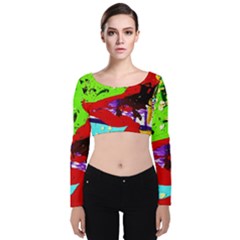 Untitled Island 4 Velvet Crop Top